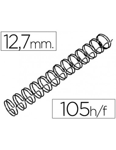 Espiral wire 31 12,7 mm n.8 negre...