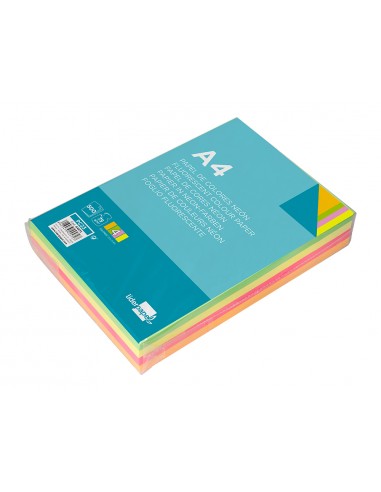 Paper color liderpapel a4 75gr neon 4...