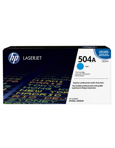 Toner hp laserjet color cp3525 cian...