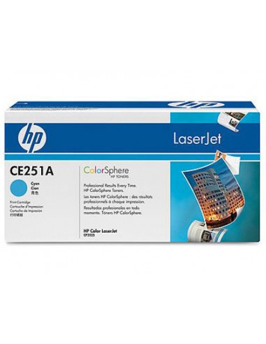 Toner hp laserjet color cp3525 cian...