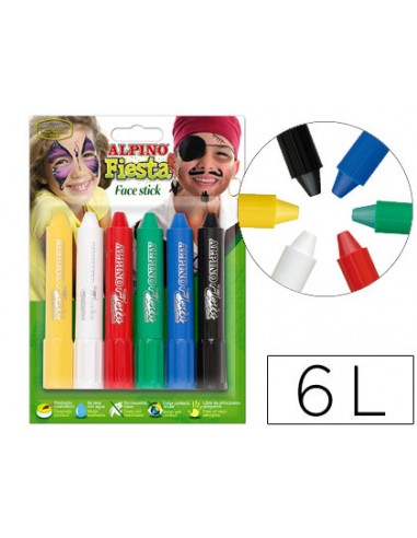 Barra maquillatge face stick 6 colors...