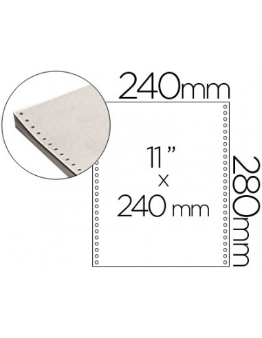Paper continu 240x11 blanc 2 fulls...
