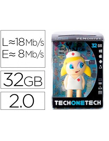 Memòria usb tech on tech infermera...