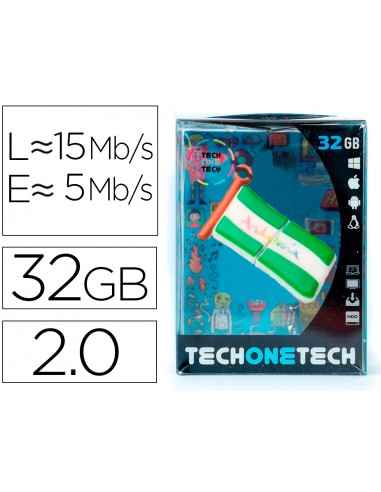 Memòria usb tech on tech bandera...