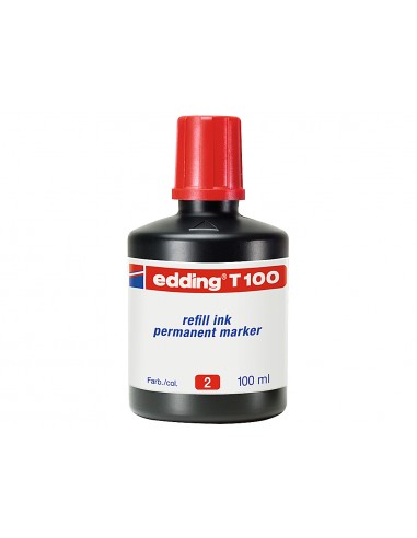 Tinta retolador edding t-100 vermell...
