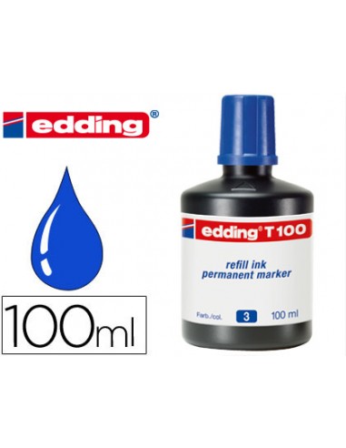 Tinta retolador edding t-100 blau pot...