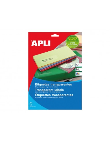 Etiquetes adhesives apli transparents...
