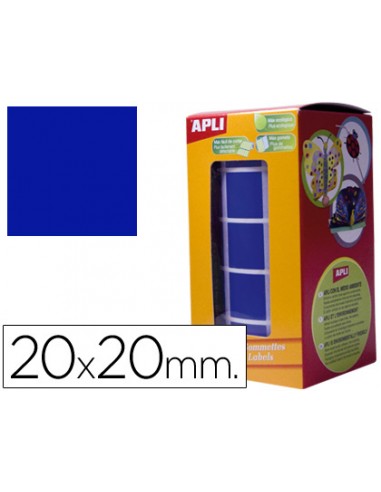 Gomets autoadhesius quadrats 20x20 mm...