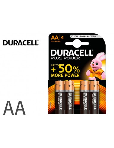 Pila duracell alcalina plus aa...