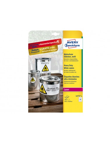 Etiqueta adhesiva resistent avery...