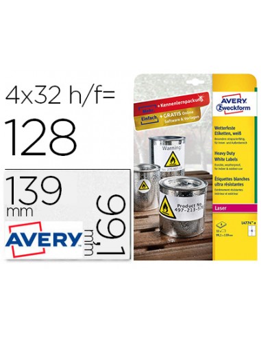 Etiqueta adhesiva resistent avery...