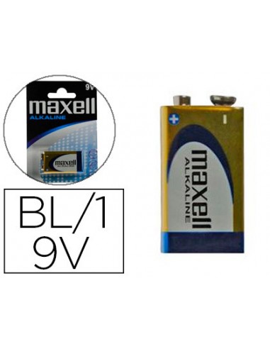 Pila maxell alcalina 9v lr09 blister...