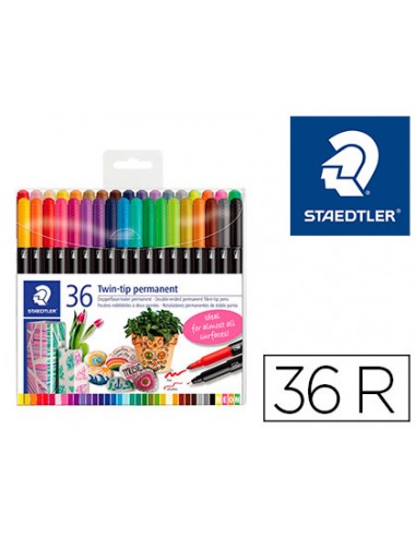 Retolador staedtler permanent doble...