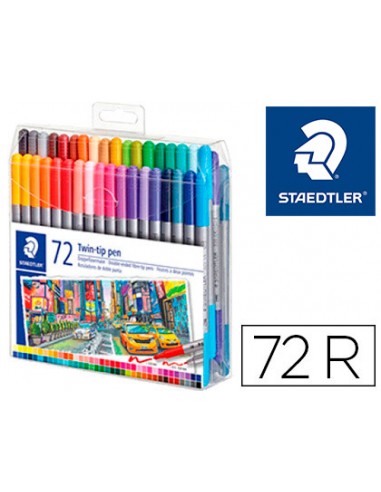 Retolador staedtler doble punta de...