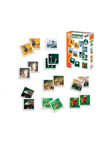 Joc diset didàctic memo photo animals
