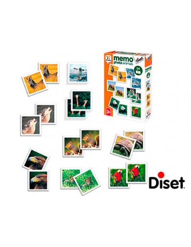Joc diset didàctic memo photo animals
