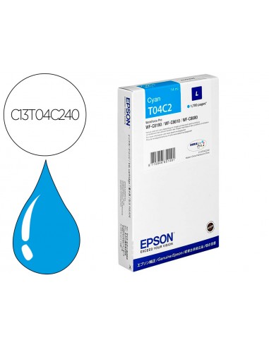 Ink-jet epson t04c2 cian 1700 pàgines