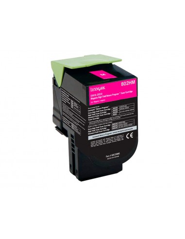 Toner làser lexmark 80c2hme magenta...
