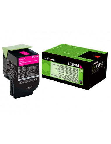 Toner làser lexmark 80c2hme magenta...