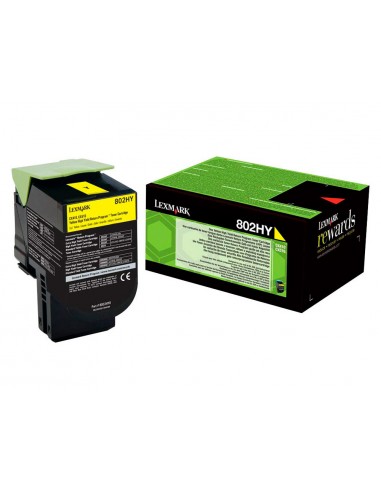 Toner làser lexmark 80c2hye groc 3000...