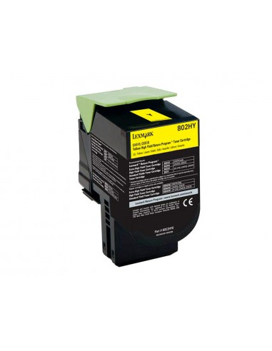 Toner làser lexmark 80c2hye groc 3000...