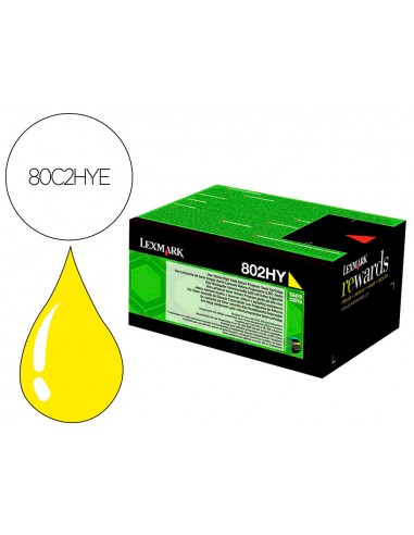 Toner làser lexmark 80c2hye groc 3000...