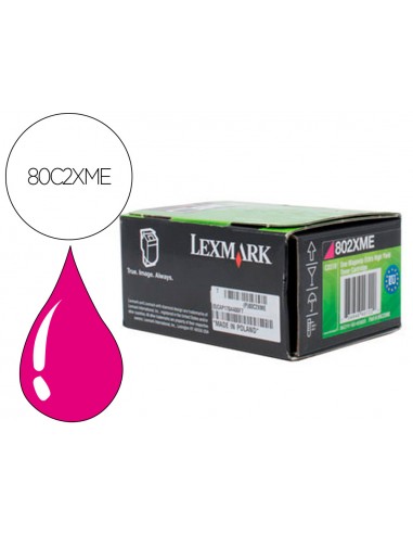 Toner làser lexmark 80c2xme magenta...