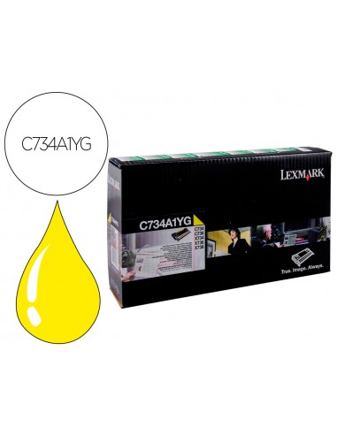 Toner làser lexmark c734 groc 6000...
