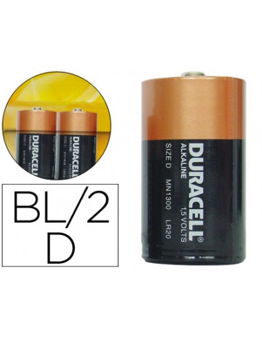 Pila duracell alcalina plus d blister...