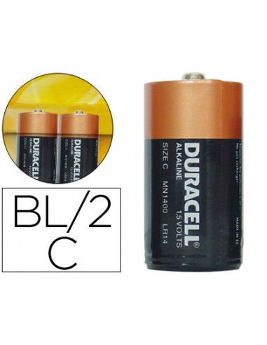 Pila duracell alcalina plus c blister...