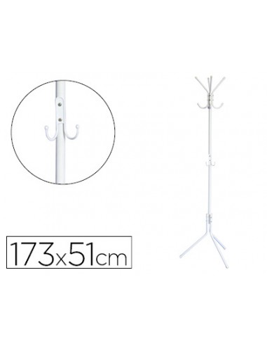 Penjador metàlic q-connect blanc 8...
