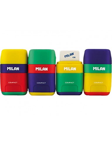 Sacapuntes milan plastic 2 usos amb...