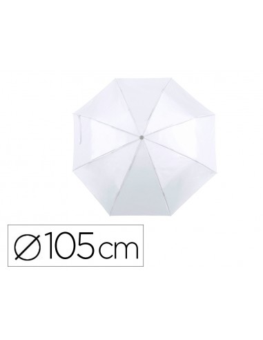 Paragues de poliester blanc 105 cm de...