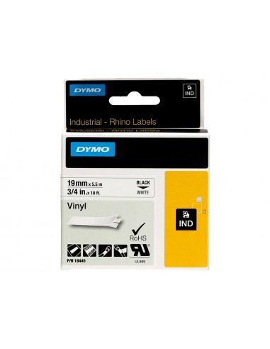 Cinta dymo vinil blanc 19mm x 5,5mt...