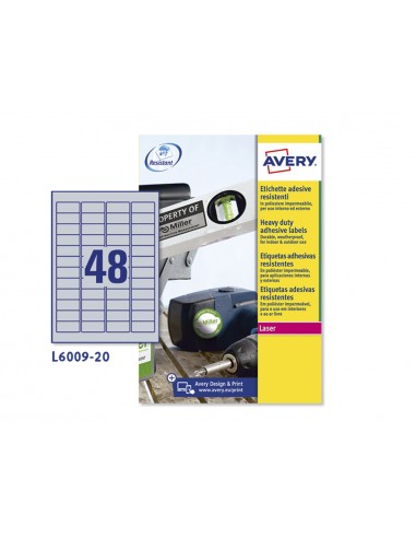 Etiqueta adhesiva resistent avery...