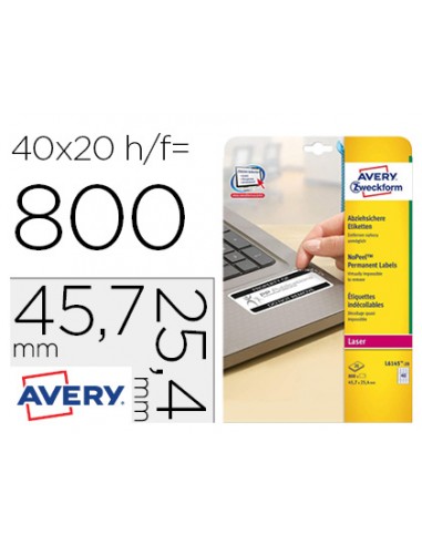 Etiqueta adhesiva resistent avery...