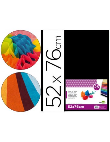Paper seda liderpapel negre 52x76 cm...