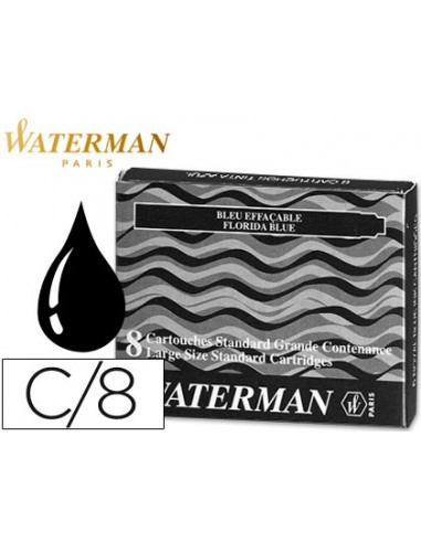 Tinta estilogràfica waterman negra...