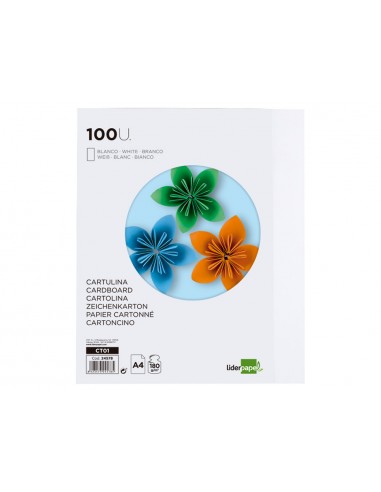 Cartolina liderpapel a4 180g/m2 blanc...