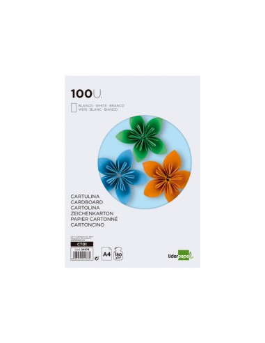 Cartolina liderpapel a4 180g/m2 blanc...