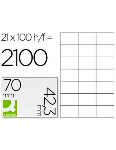 Etiqueta adhesiva q-connect kf10649...