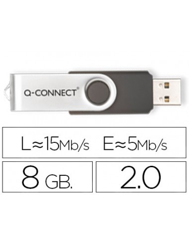 Memòria usb q-connect flash 8 gb 2.0