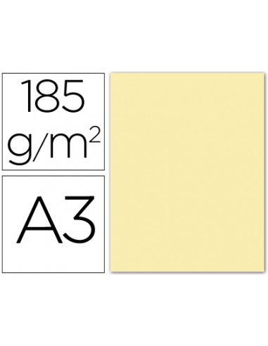 Cartolina guarro din a3 crema 185 gr...
