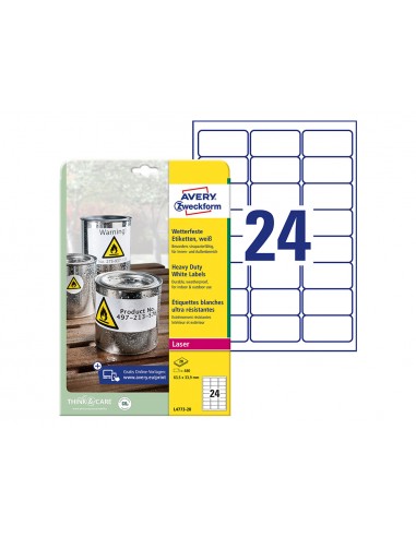 Etiqueta adhesiva resistent avery...