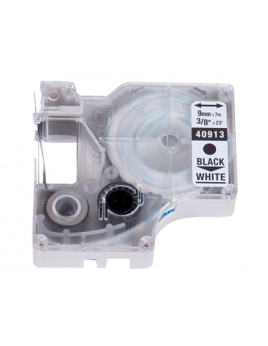 Cinta dymo 1000 9 mm negre-blanc d1