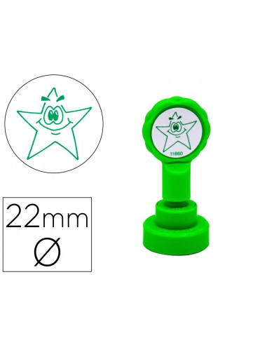 Segell artline emoticó estrella color...