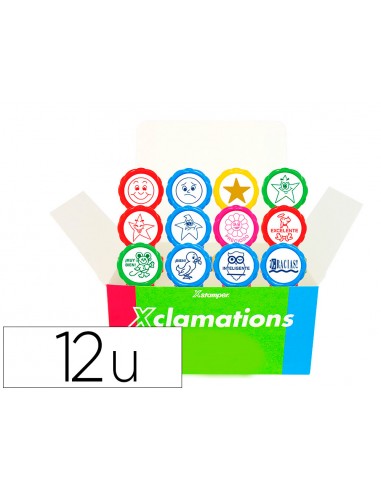 Segell x stamper emoticó ús escolar...