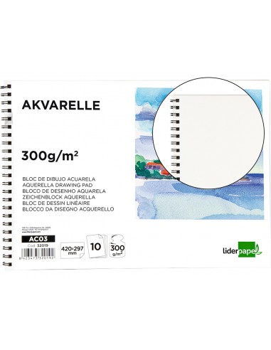 Bloc dibuix liderpapel aquarel·la...