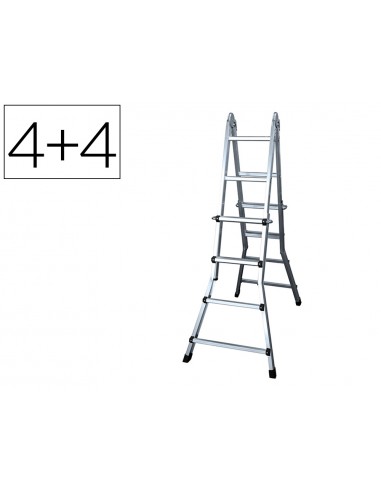 Escala telescòpica alumini de 4+4...