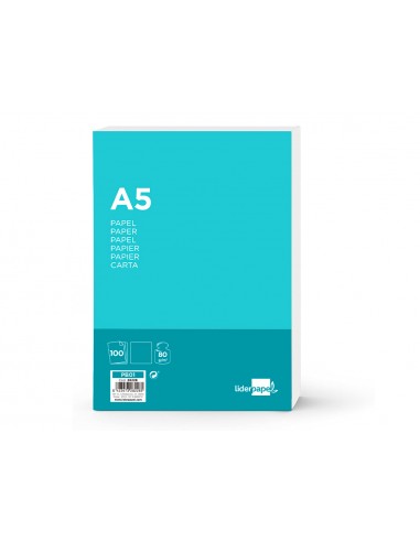 Paper liderpapel a5 80g/m2 llis...